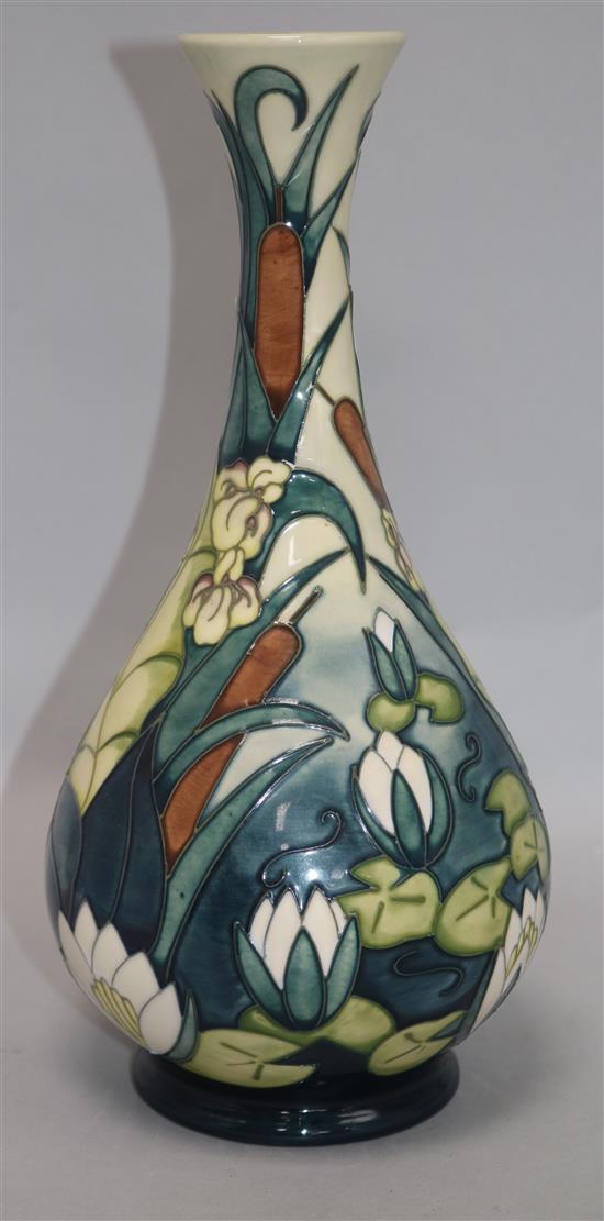 A Moorcroft lilly pond pattern vase H.31cm
